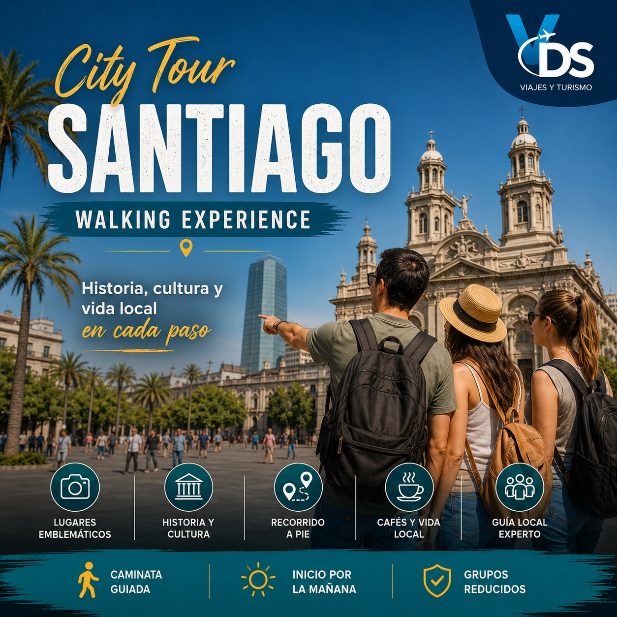 Flyer tour city tour santiago de chile