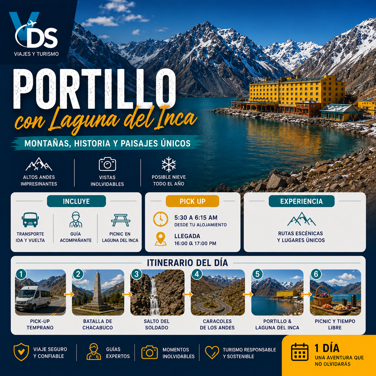 Flyer Portillo con Laguna del Inca