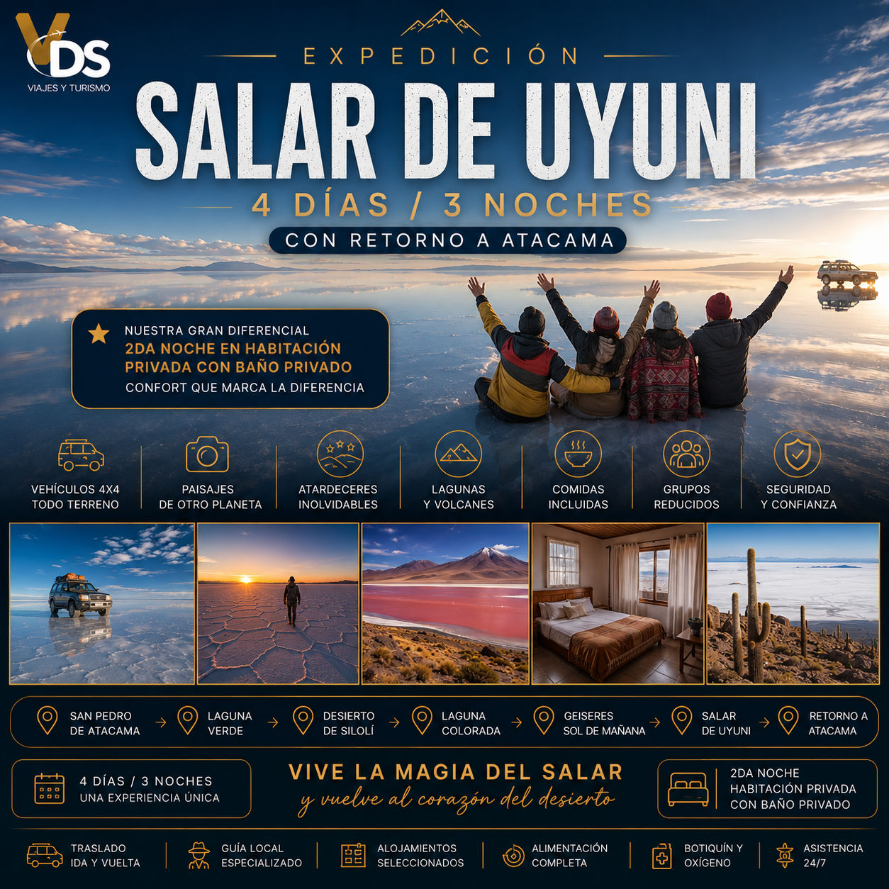 Flyer Salar de Uyuni 4 días y 3 noches