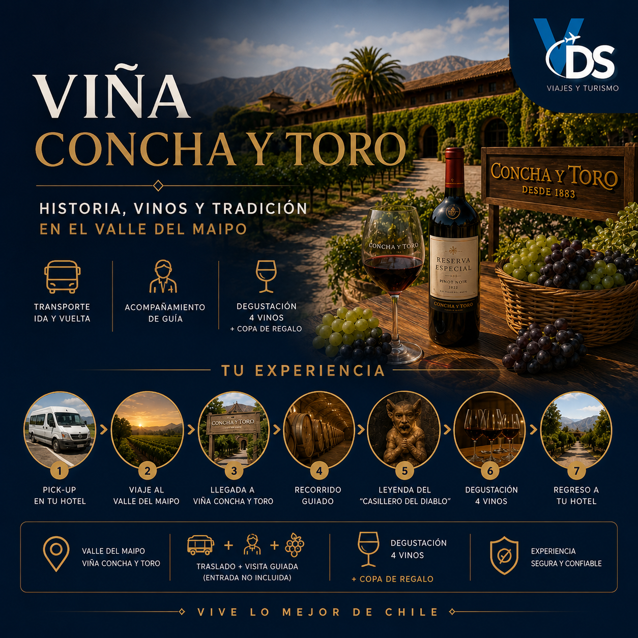 Flyer Viña Concha y Toro.