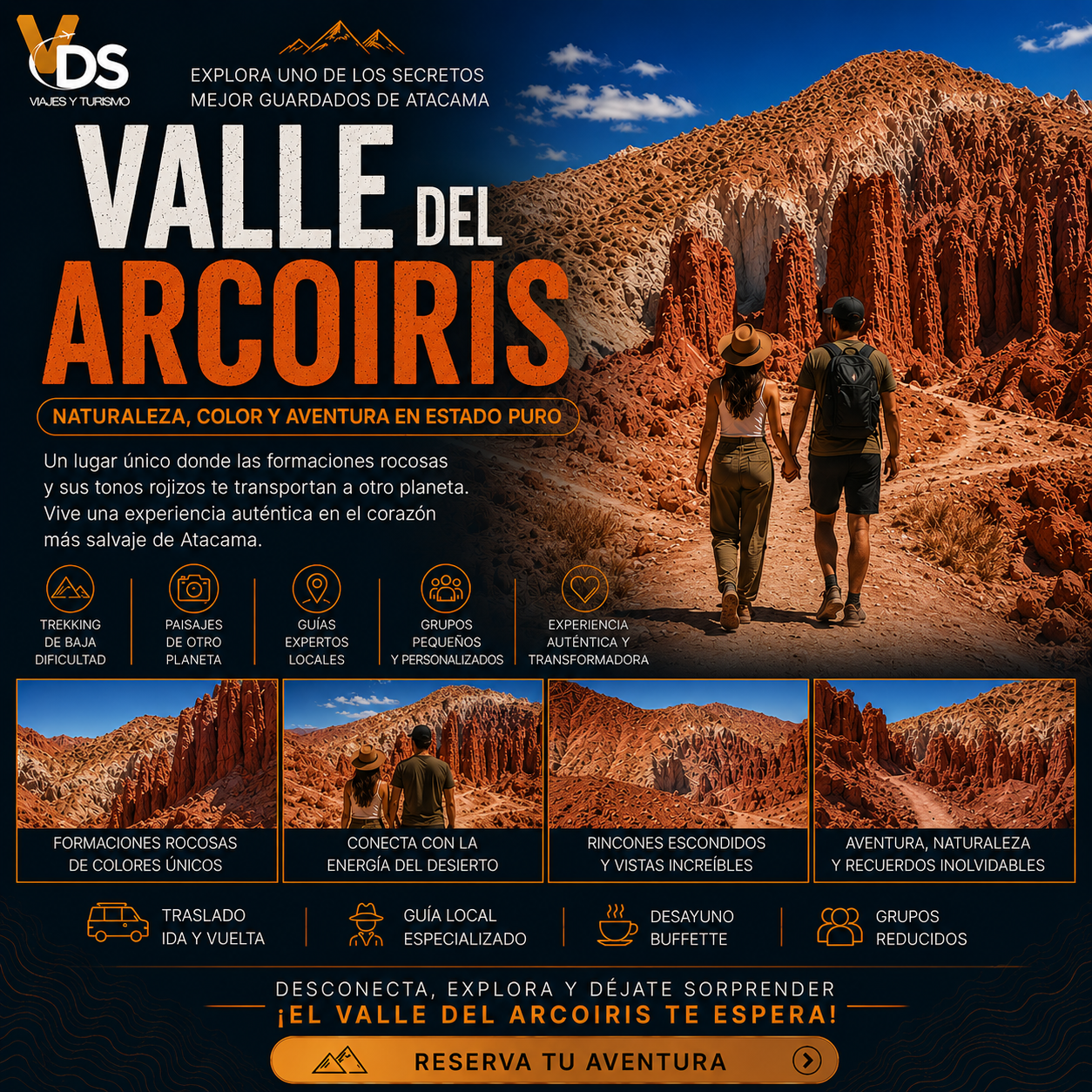 Flyer Valle del arcoiris