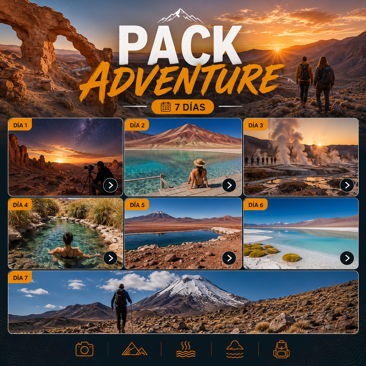 Flyer Pack Adventure (7 días)